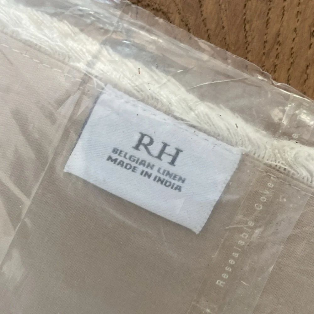 Restoration Hardware Frayed Edge Belgian Linen Placemats (Set of 4)